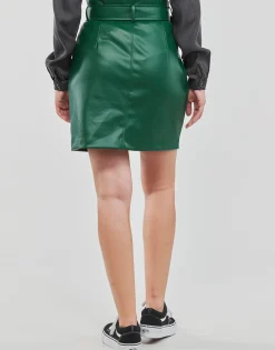 Best Vila - VICHOOSY HW COATED SKIRT Vert