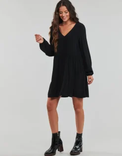 Vila - VIFINI L/S SHORT DRESS Noir