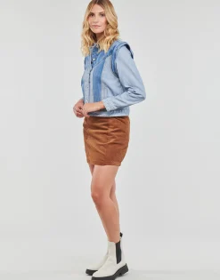 Vila - VIMALUSA L/S 2IN1 DENIM