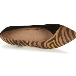 Wonders - I7601-ZEBRATO-CUERO-ANTE-NEGRO Marron Sale